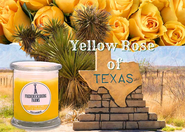 Yellow Rose of Texas Candle (9 oz.) - Fredericksburg Farms