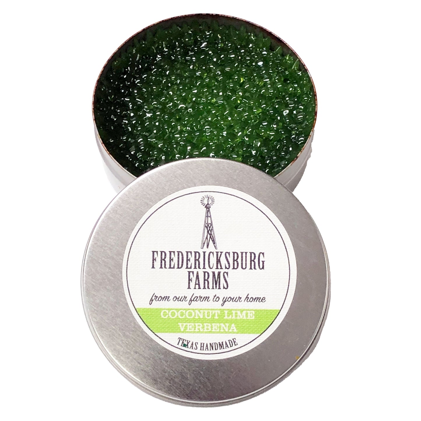Coconut Lime Verbena Freshie Tin - Fredericksburg Farms
