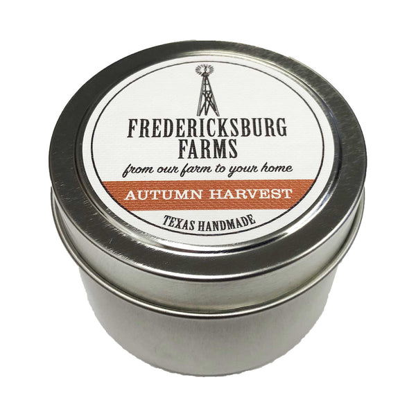 Autumn Harvest Candle Travel Tin - Fredericksburg Farms