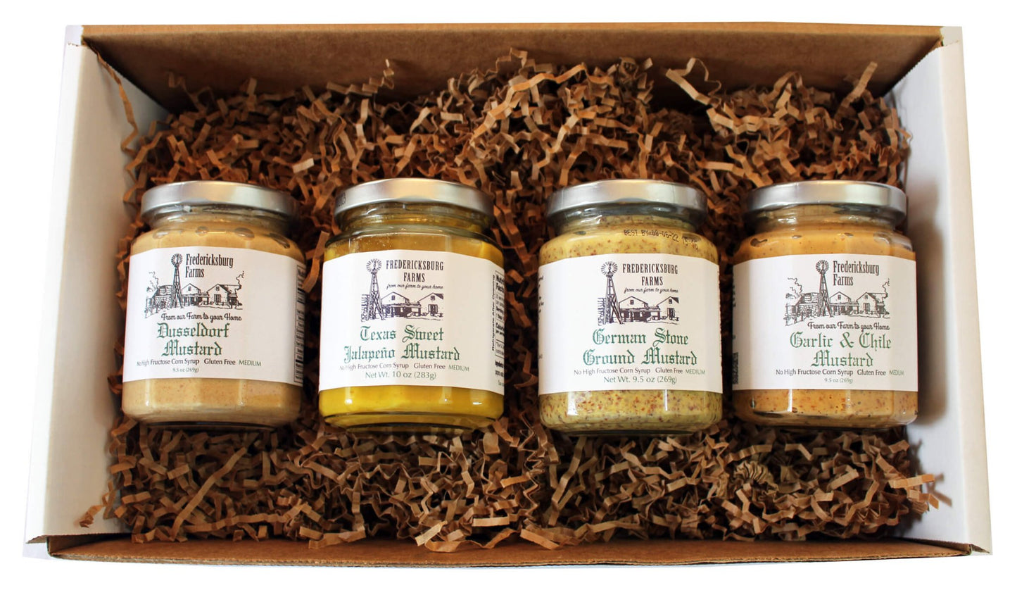 Texas Mustard Lover's Gift Box - Best Seller - Fredericksburg Farms