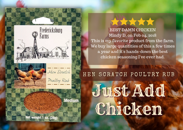 Hen Scratch Poultry Rub - Fredericksburg Farms