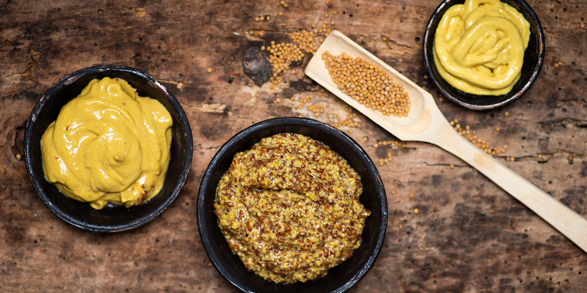 Load video: Picture of mustards in bowls
