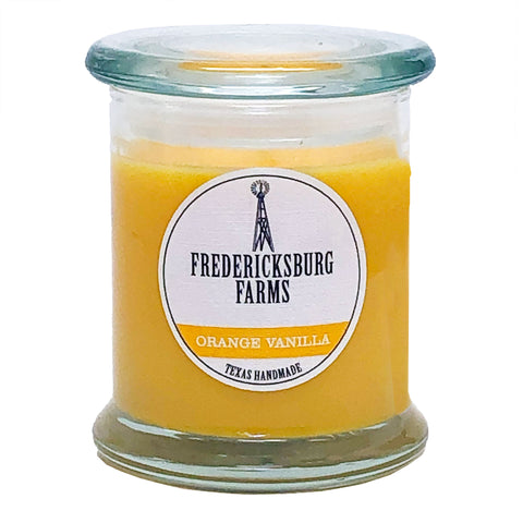 Orange Vanilla Candle (9 oz.) - Fredericksburg Farms