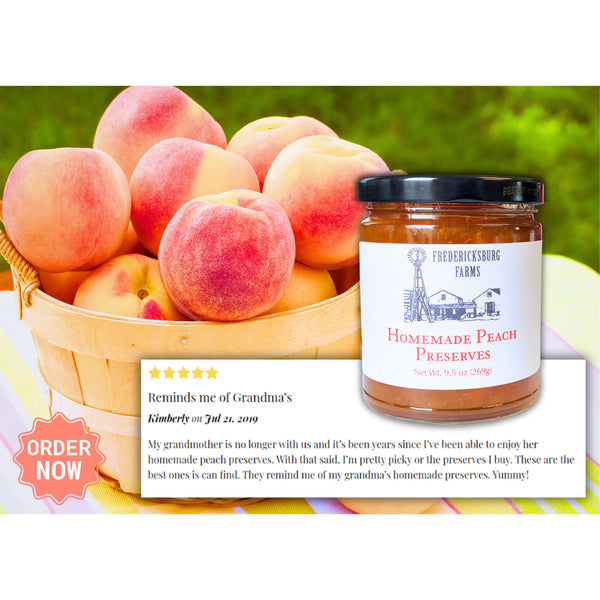 Homemade Peach Preserves - Fredericksburg Farms