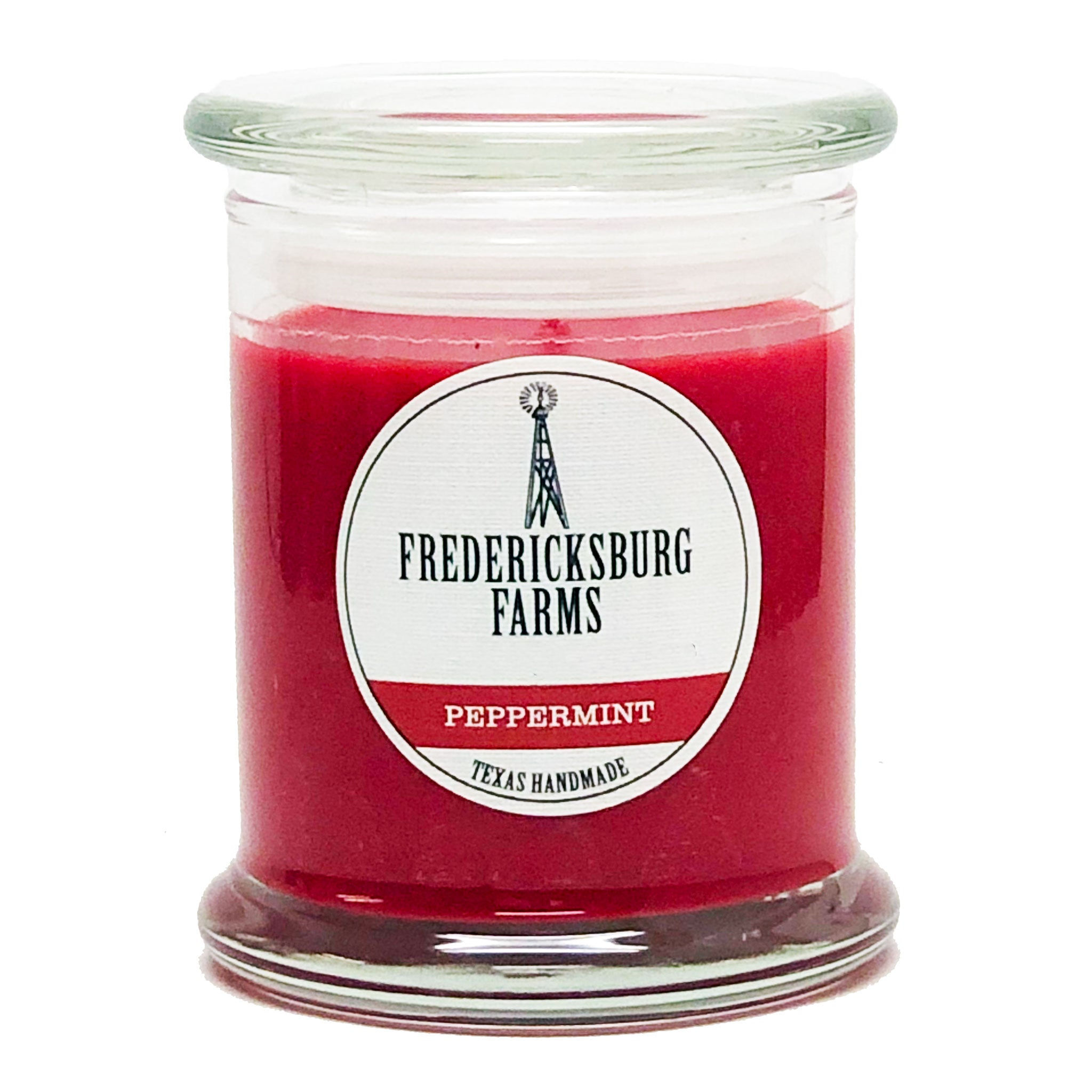 Peppermint Candle (9 oz.) - Seasonal - Fredericksburg Farms