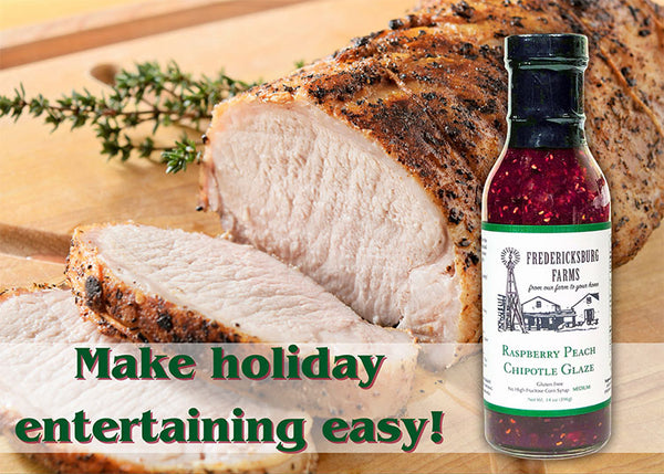 Raspberry Peach Chipotle Glaze - Fredericksburg Farms