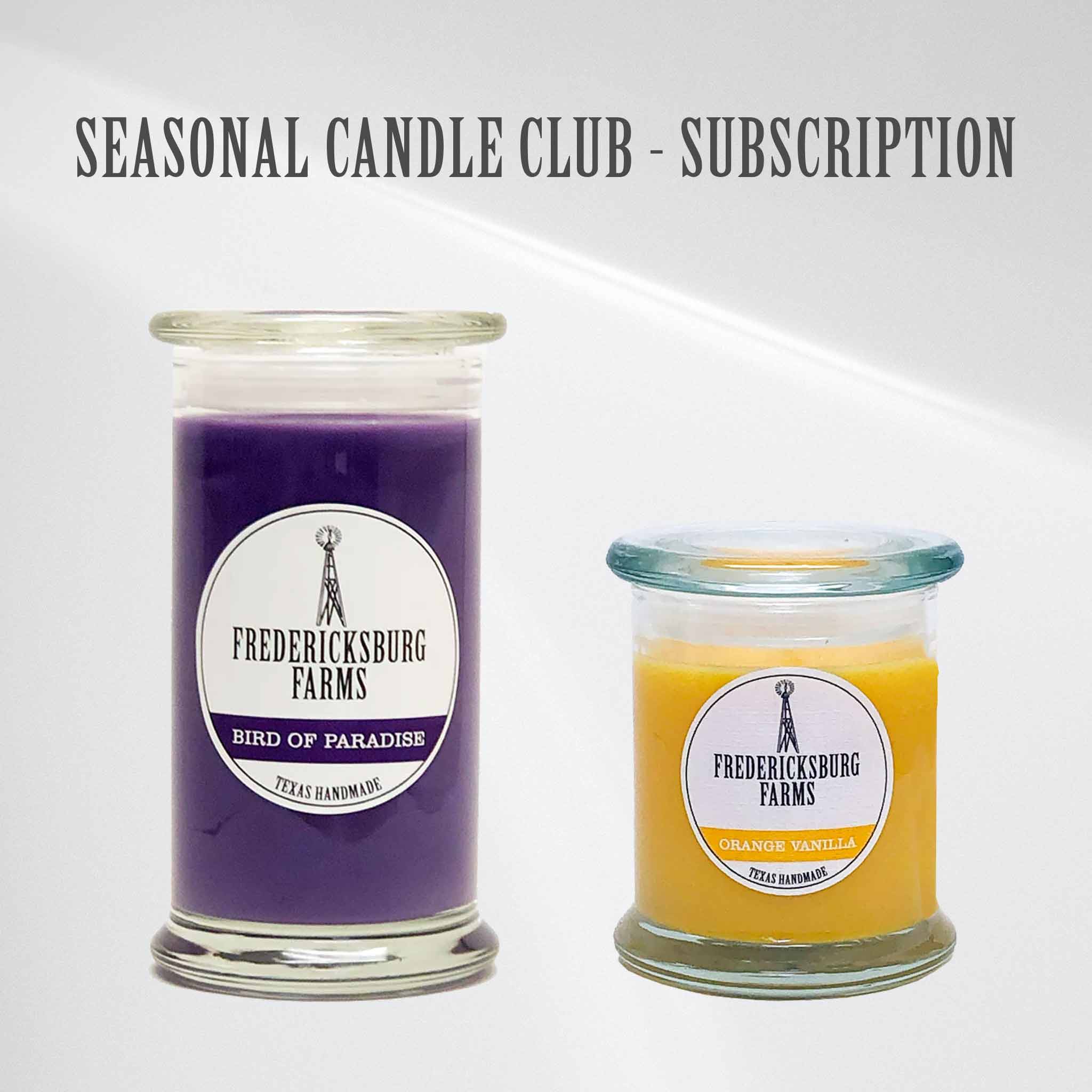 Seasonal Candle Club - Subscription - Fredericksburg Farms