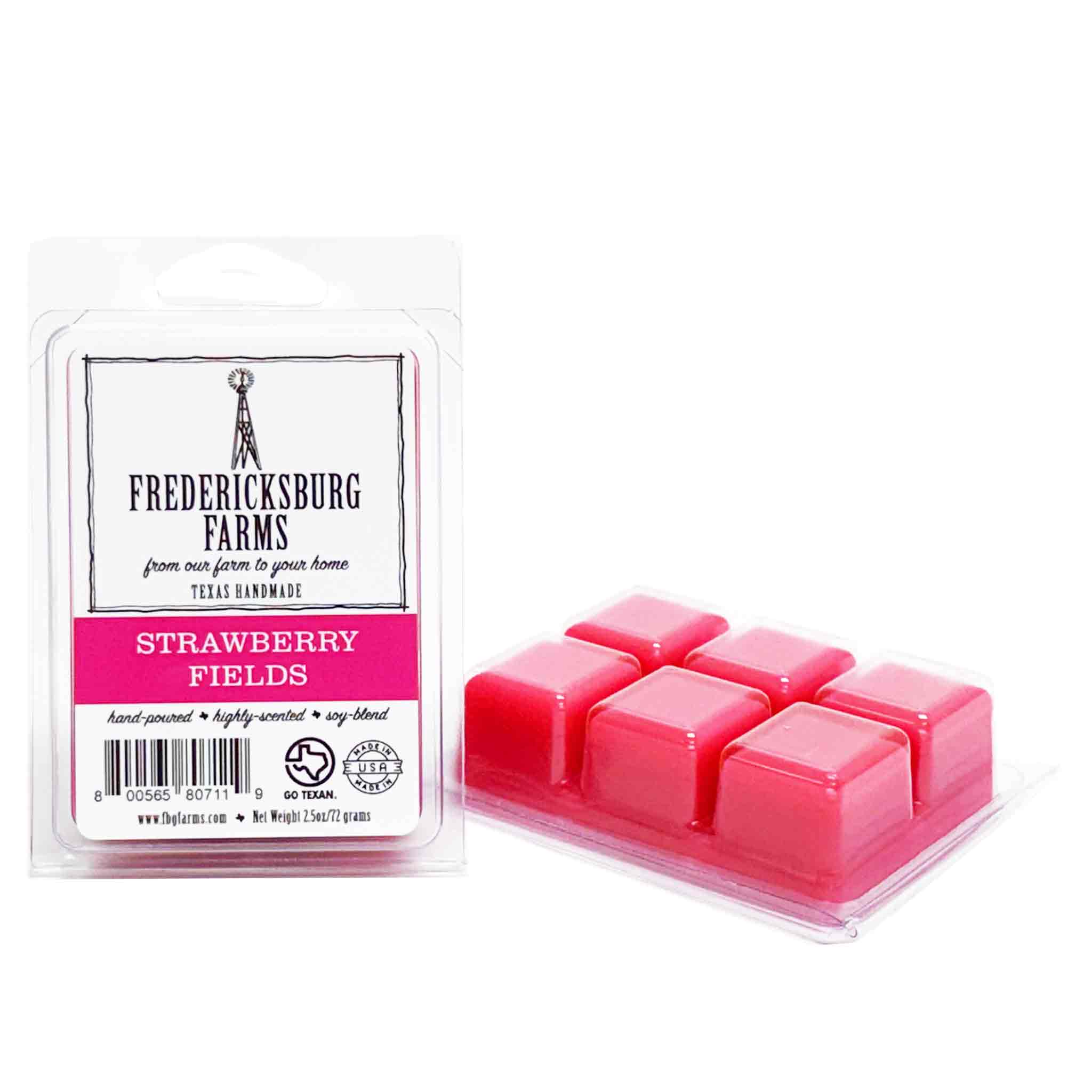Strawberry Fields Wax Melt - NEW! - Fredericksburg Farms