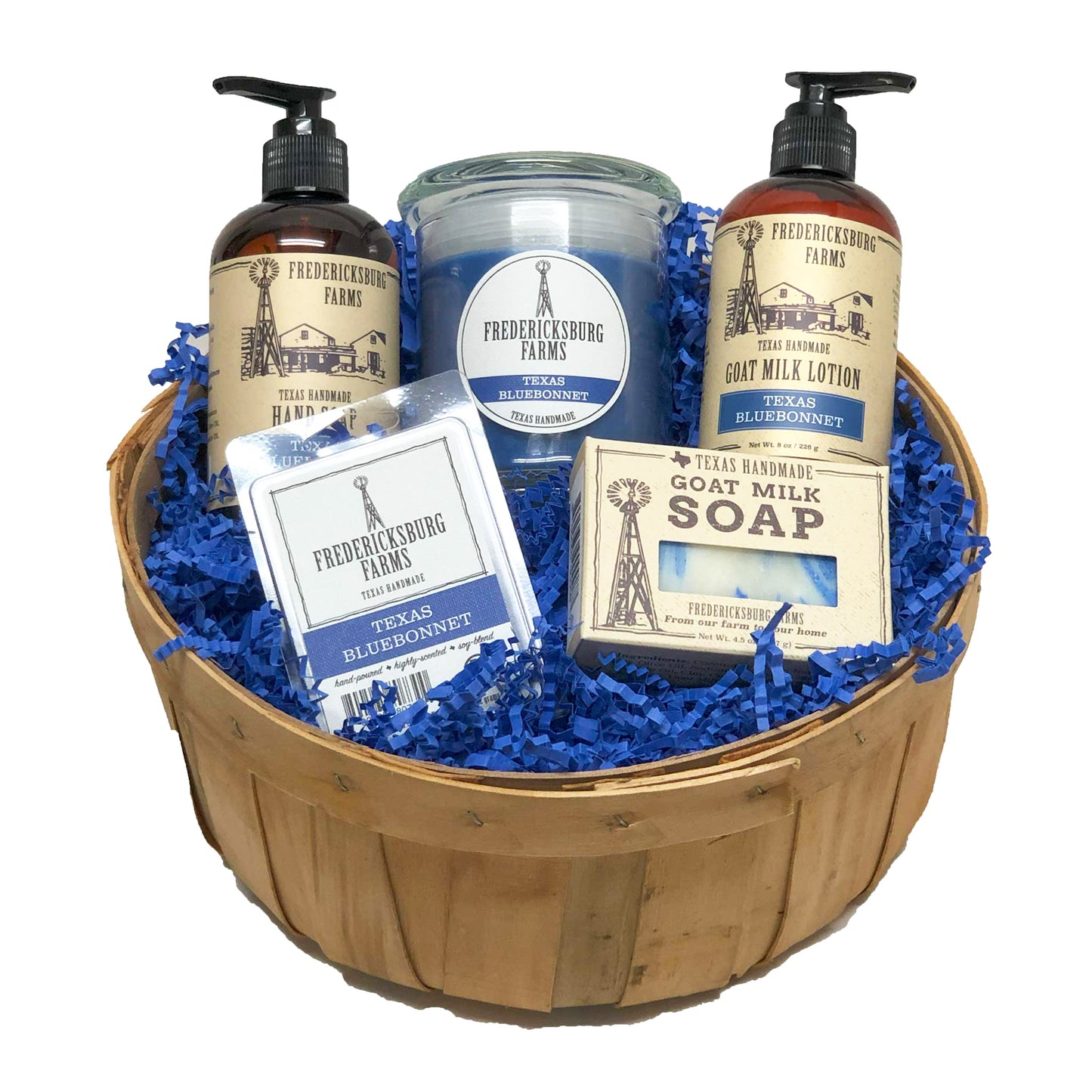 Texas Bluebonnet Delights Gift Basket - Fredericksburg Farms