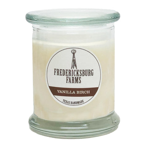 Vanilla Birch Candle (9 oz.) - Seasonal - Fredericksburg Farms