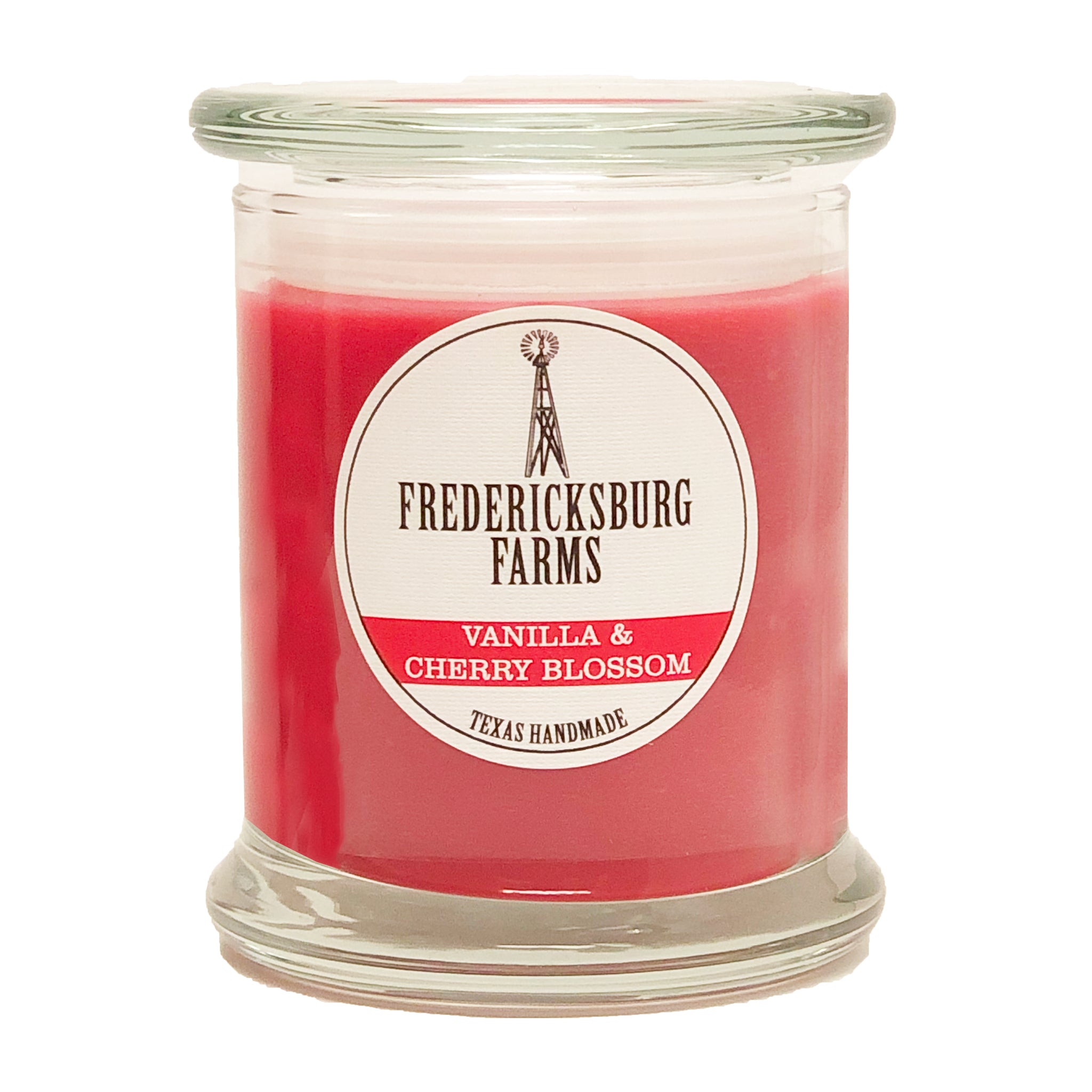 Vanilla & Cherry Blossom Candle (9 oz.) - Seasonal - Fredericksburg Farms