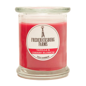 Vanilla & Cherry Blossom Candle (9 oz.) - Seasonal - Fredericksburg Farms