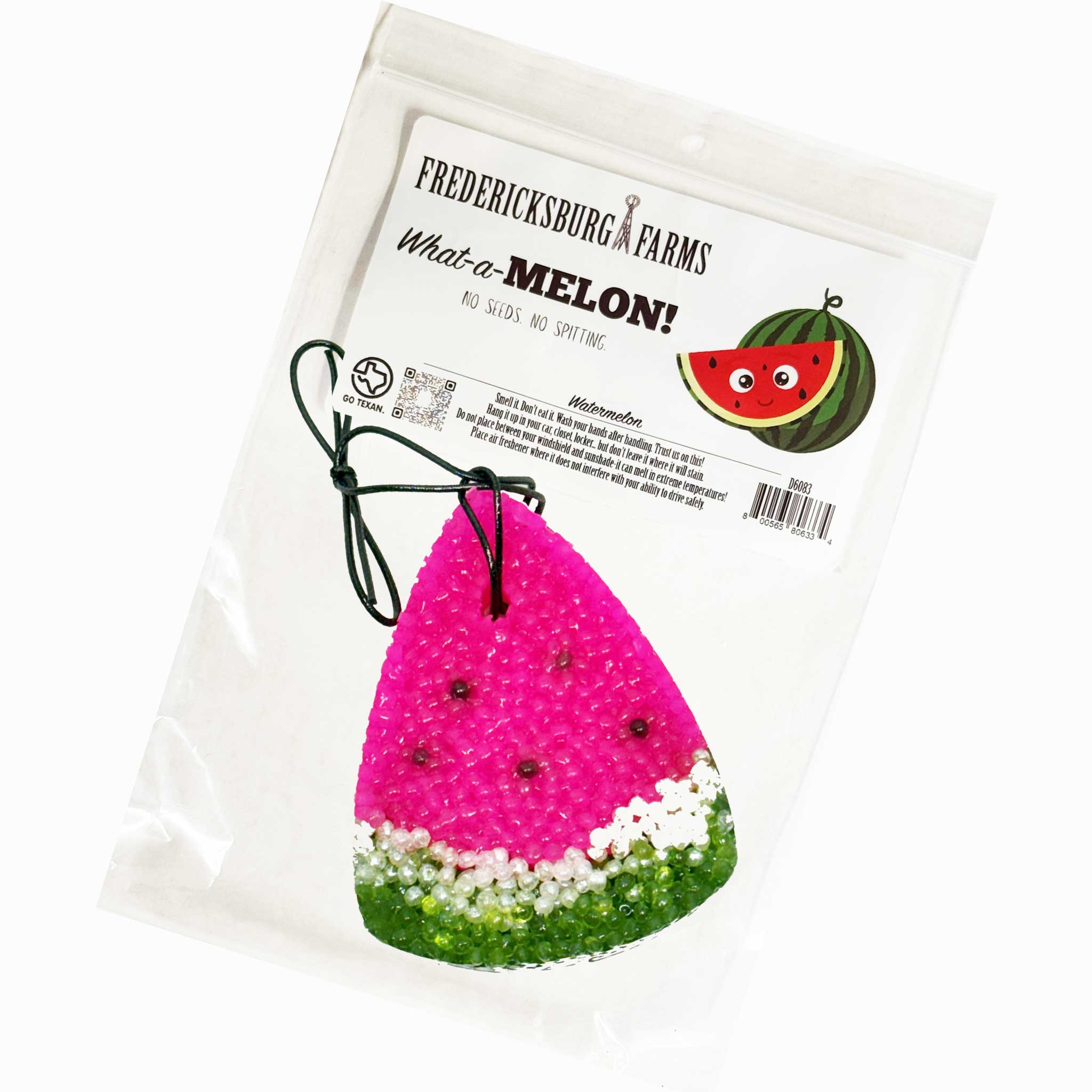Watermelon Air Freshener in the shape of a slice of a watermelon