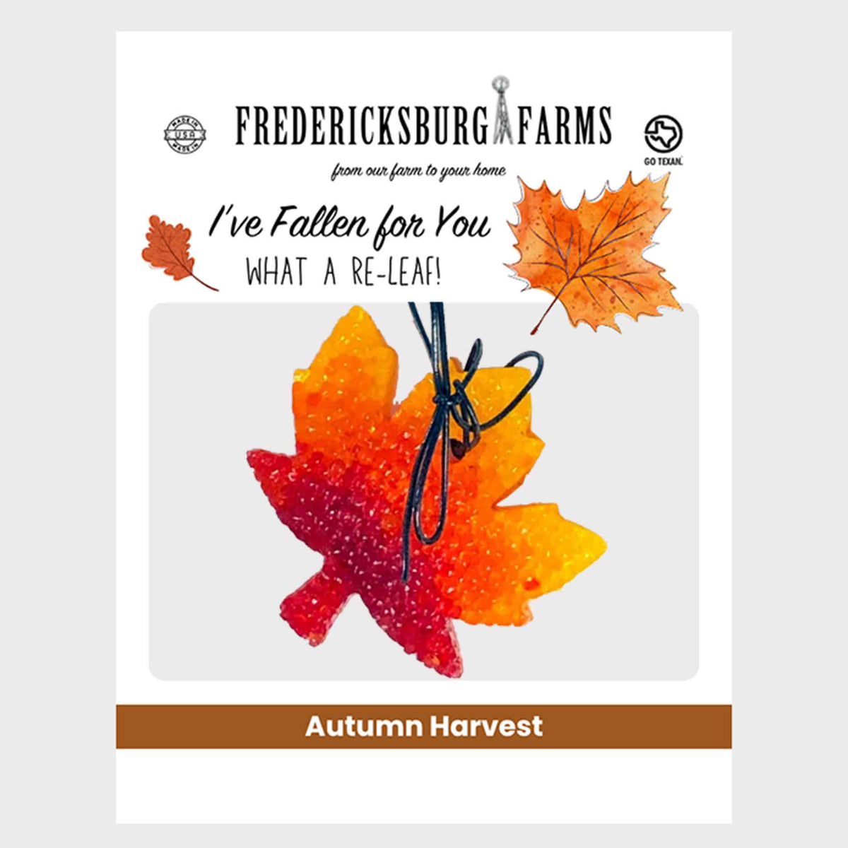 Autumn Harvest Leaf Air Freshener - Fredericksburg Farms