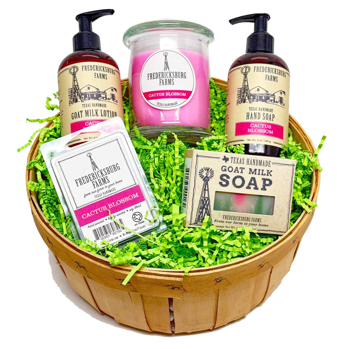 Cactus Blossom Delights Gift Basket - Fredericksburg Farms