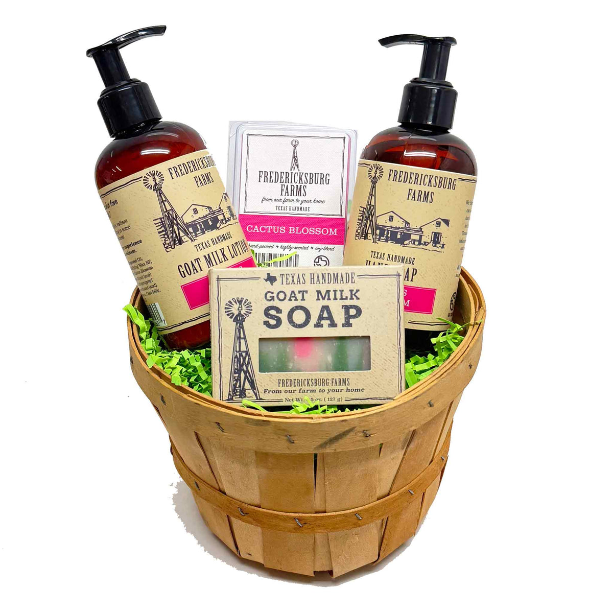 Cactus Blossom Favorites Basket - Fredericksburg Farms