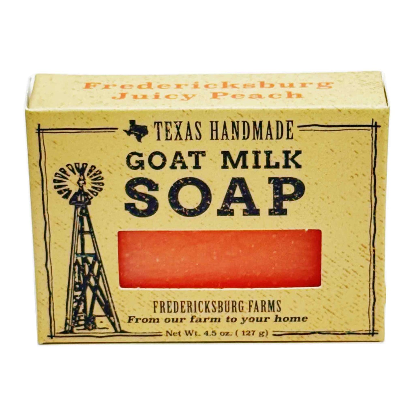 Fredericksburg Juicy Peach Goat Milk Soap - Fredericksburg Farms