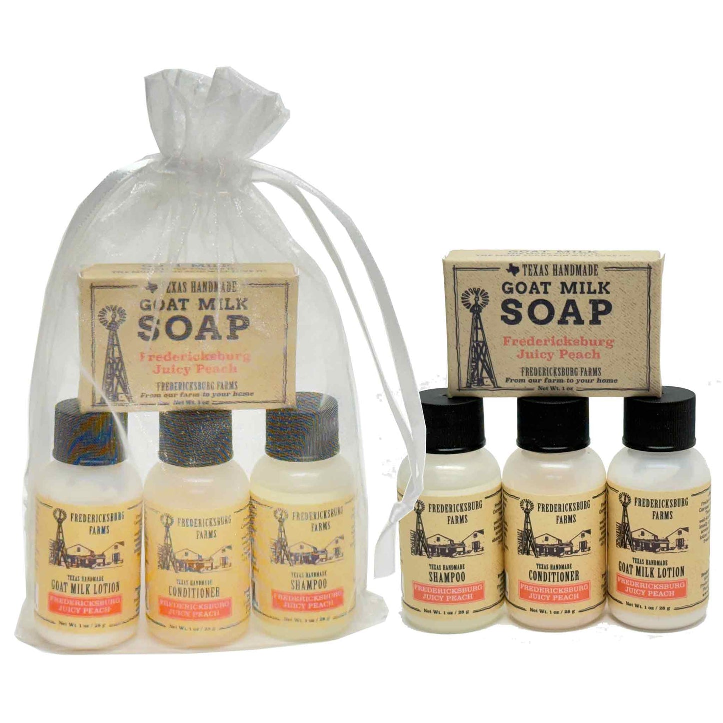 Fredericksburg Juicy Peach Travel Size Gift Set - Fredericksburg Farms