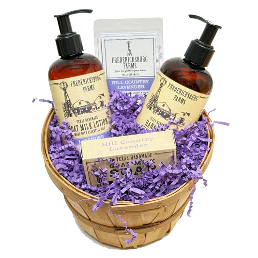 Hill Country Lavender Gift Basket - Fredericksburg Farms