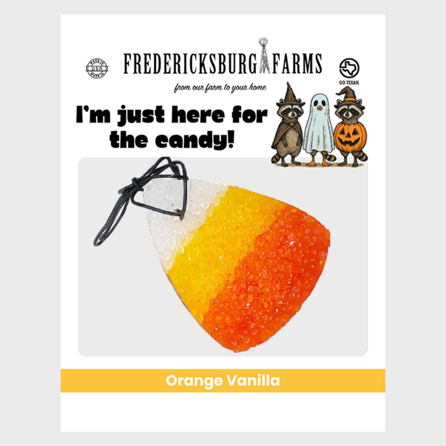 Orange Vanilla Candy Corn Air Freshener - Seasonal - Fredericksburg Farms