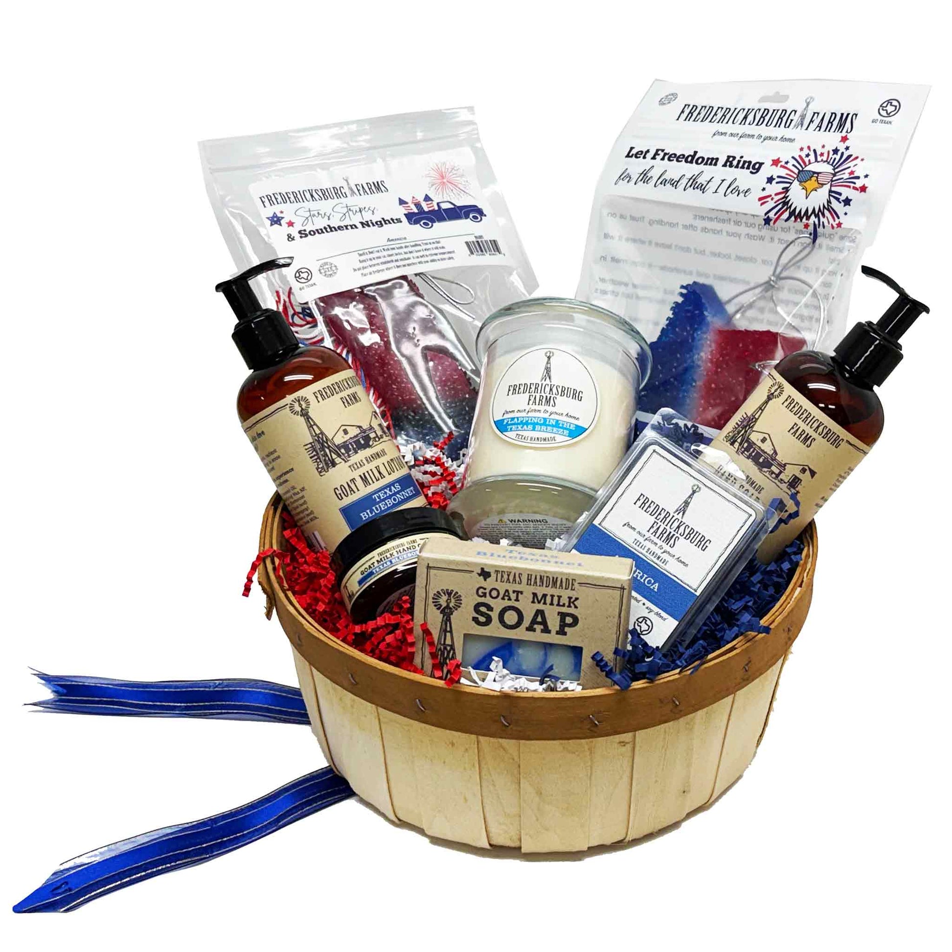 Patriotic Delights Gift Basket - Fredericksburg Farms