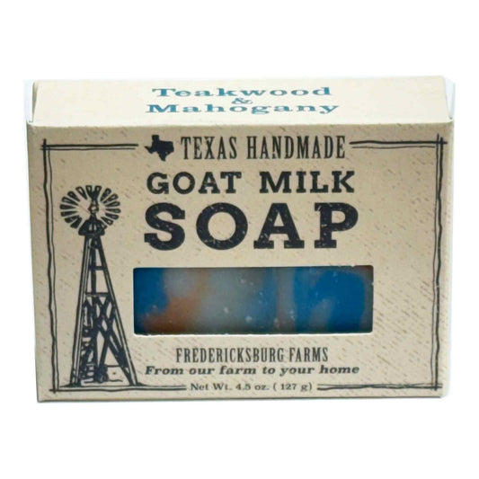 Teakwood and Mahogany Goat Milk Soap - Fredericksburg Farms