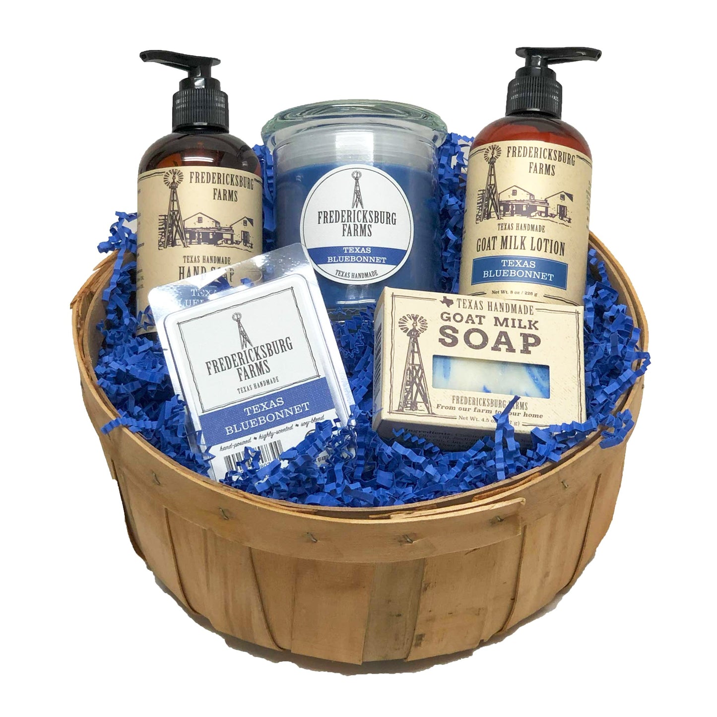 Texas Bluebonnet Delights Gift Basket - Fredericksburg Farms