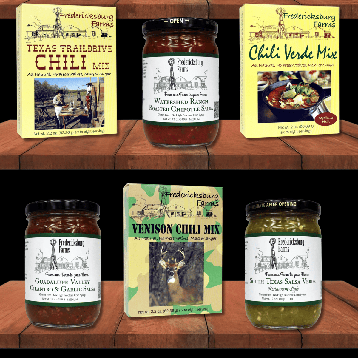 Texas Chili Head Trio - Fredericksburg Farms