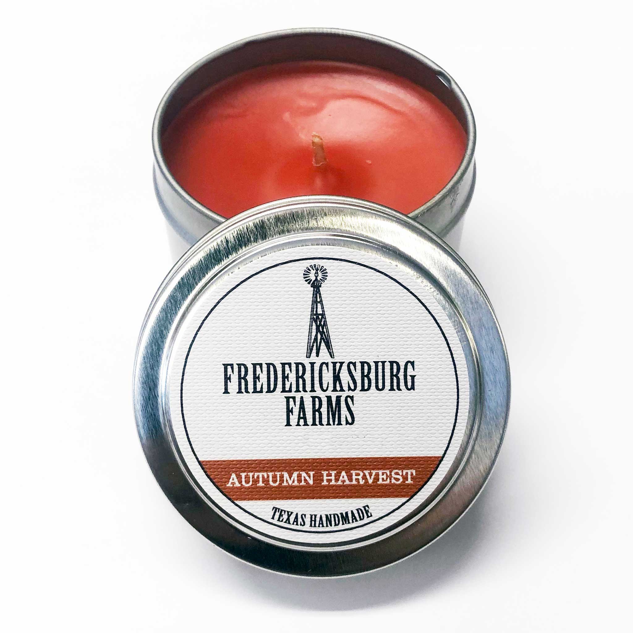 Autumn Harvest Candle Travel Tin - Fredericksburg Farms