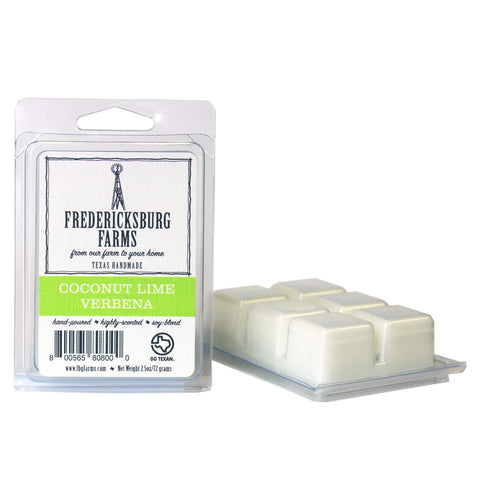 Coconut Lime Verbena Wax Melt - Fredericksburg Farms