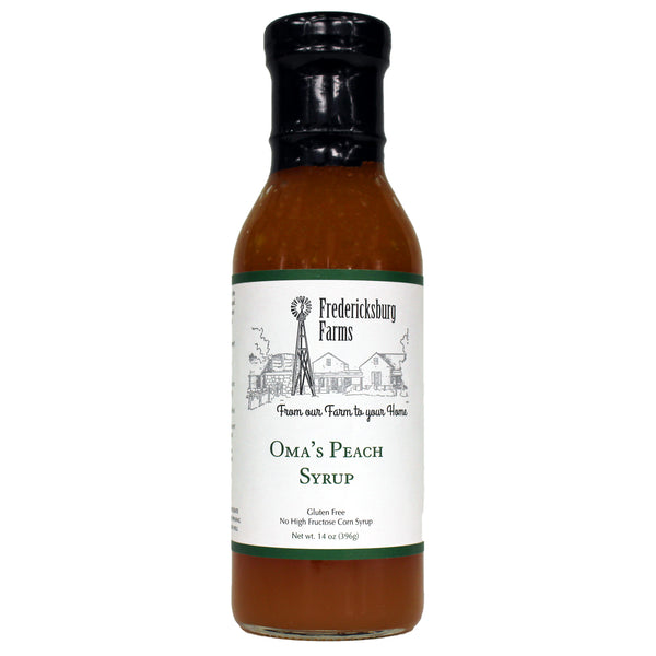 Oma's Peach Syrup - Fredericksburg Farms
