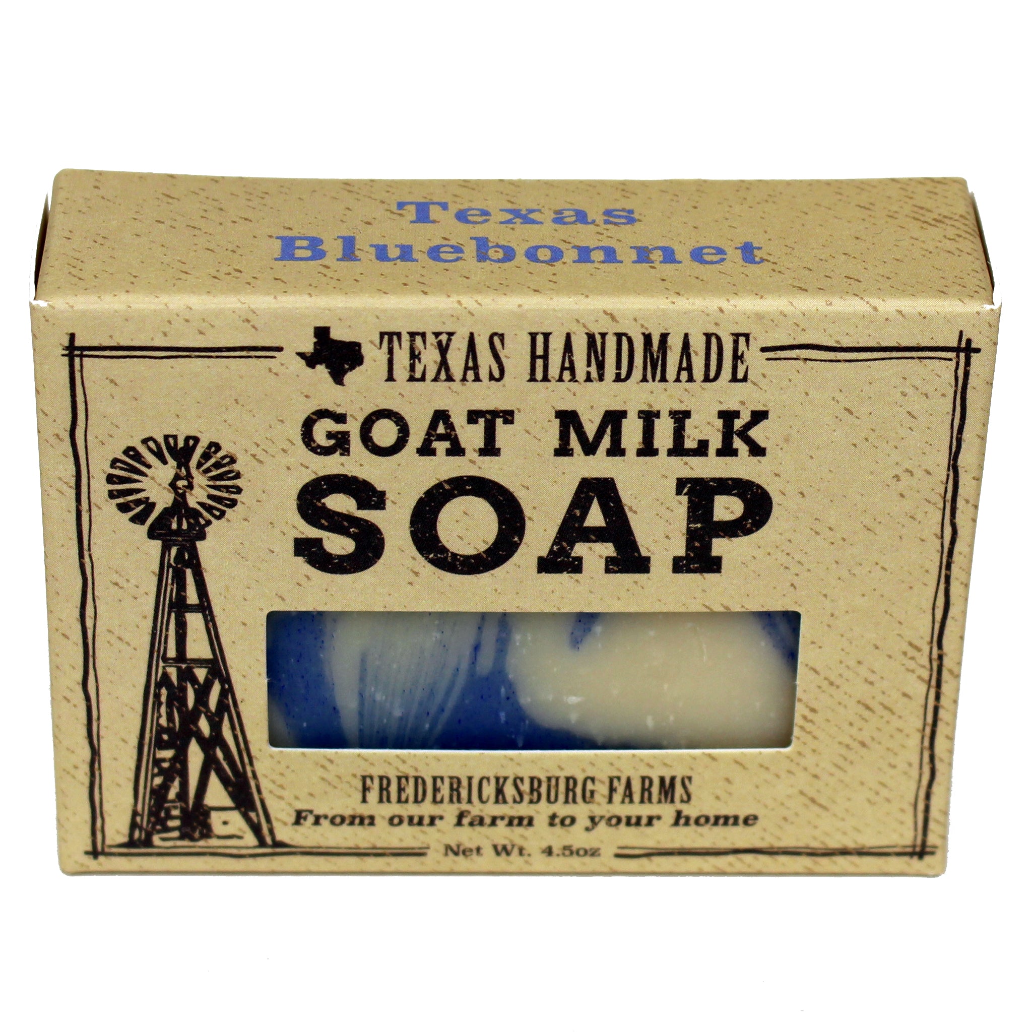 Fredericksburg Farms Goat Milk Bar Soap Texas Bluebonnet 4.5 oz