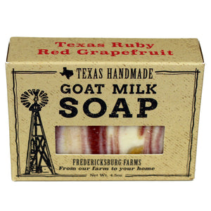 Texas Ruby Red Grapefruit Goat Milk Soap - Fredericksburg Farms