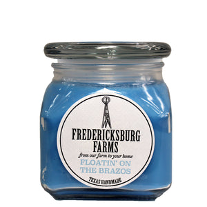 *(Flaw in Mfg-discolored) Floatin' on the Brazos Candle (10 oz.) - Seasonal - Fredericksburg Farms