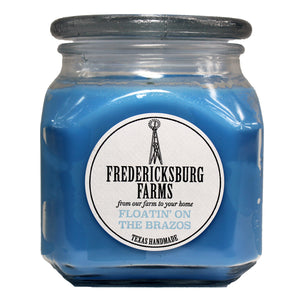 *(Flaw in Mfg-discolored) Floatin' on the Brazos Candle (20 oz.) - Seasonal - Fredericksburg Farms