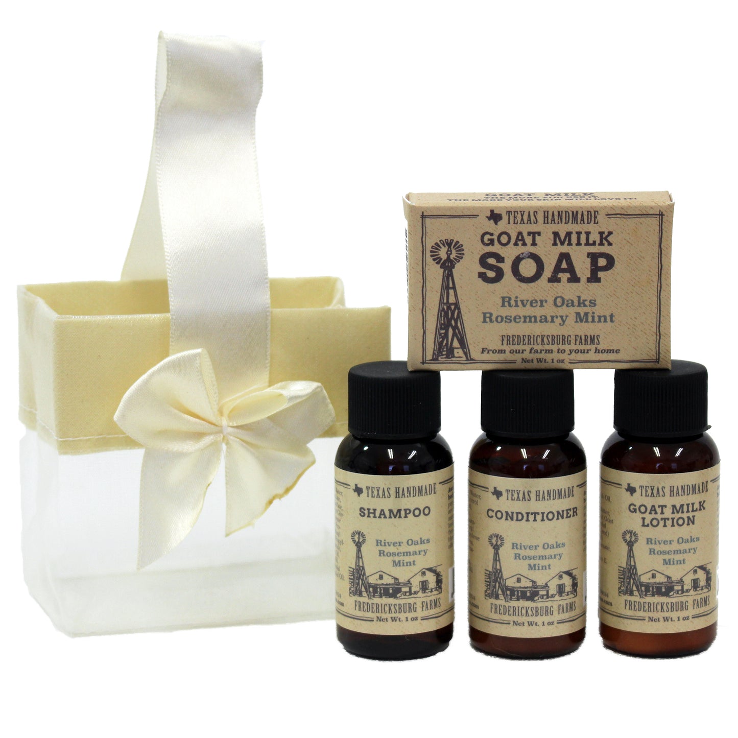 River Oaks Rosemary Mint Travel Size Gift Set - Fredericksburg Farms