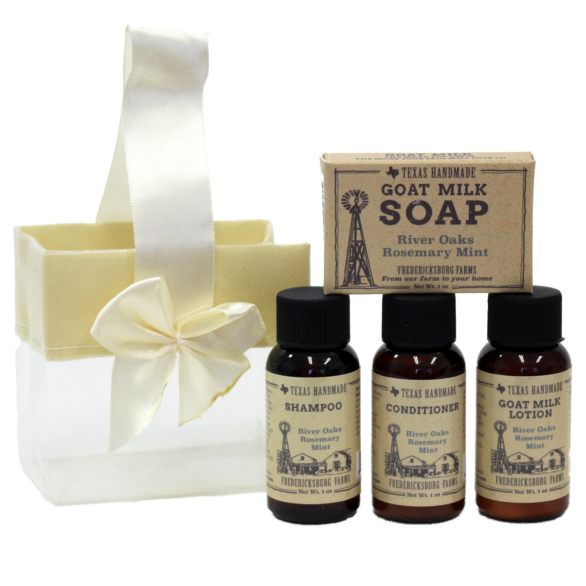 River Oaks Rosemary Mint Travel Size Gift Set - Fredericksburg Farms