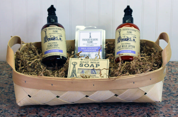 Hill Country Lavender Gift Basket - Fredericksburg Farms