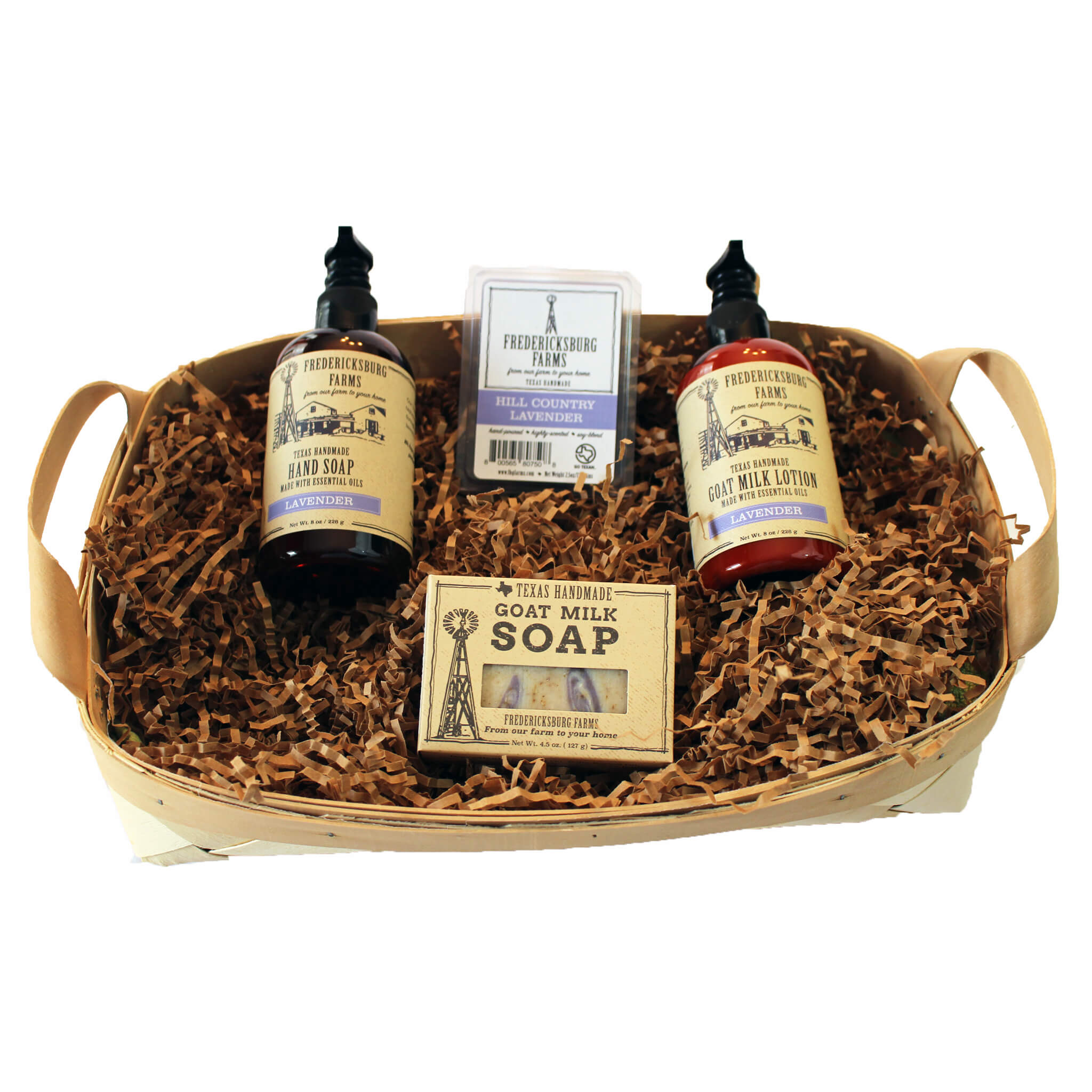 Hill Country Lavender Gift Basket - Fredericksburg Farms