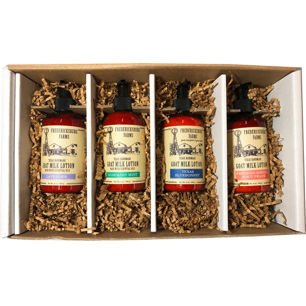 Goat Milk Lotion 4-pack Gift Box - Fredericksburg Farms