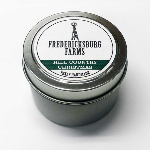 NEW! Hill Country Christmas Candle Travel Tin - Fredericksburg Farms