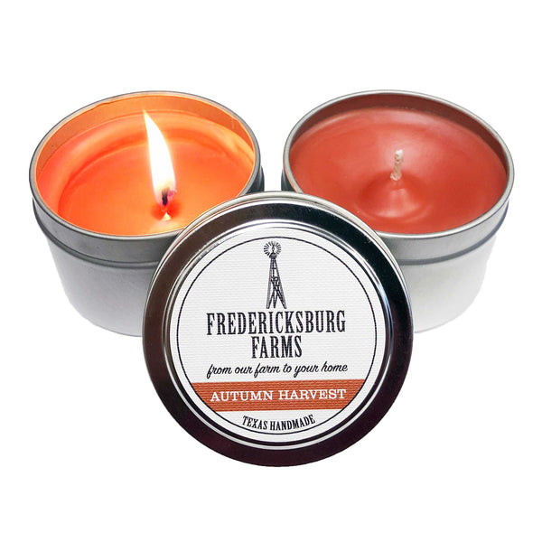 Autumn Harvest Candle Travel Tin - Fredericksburg Farms