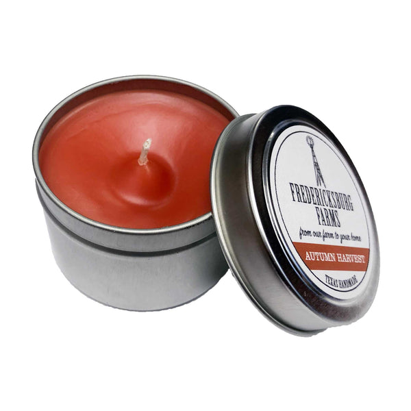 Autumn Harvest Candle Travel Tin - Fredericksburg Farms