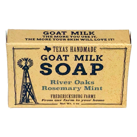 River Oaks Rosemary Mint Travel Size Bar Soap - Fredericksburg Farms