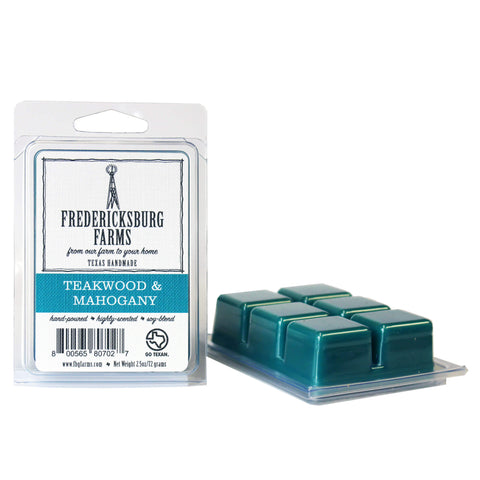 Teakwood & Mahogany Wax Melt - Seasonal - Fredericksburg Farms