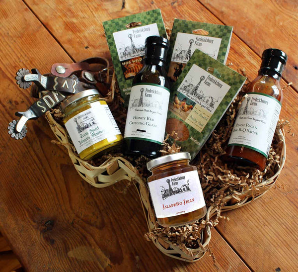 Texas BBQ Starter Set Gift Basket - Small - Fredericksburg Farms