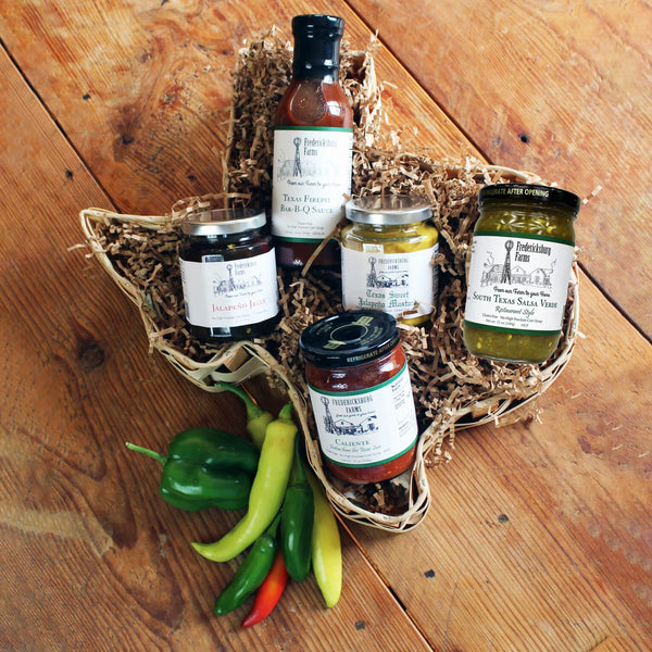 Texas Tastebuds Basket - Fredericksburg Farms