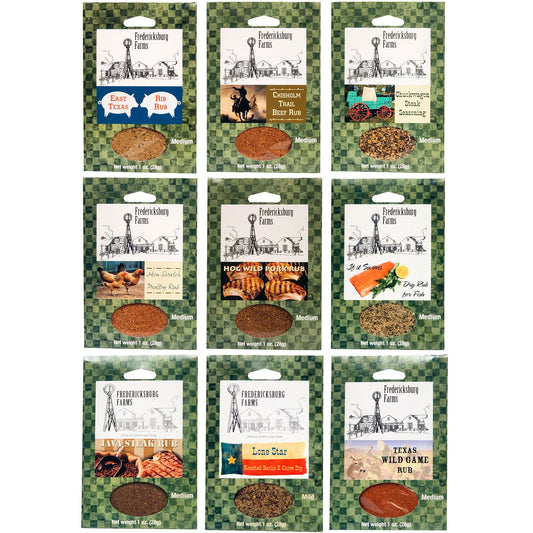 Fredericksburg Farms Rub 9 - pack Sampler - Fredericksburg Farms