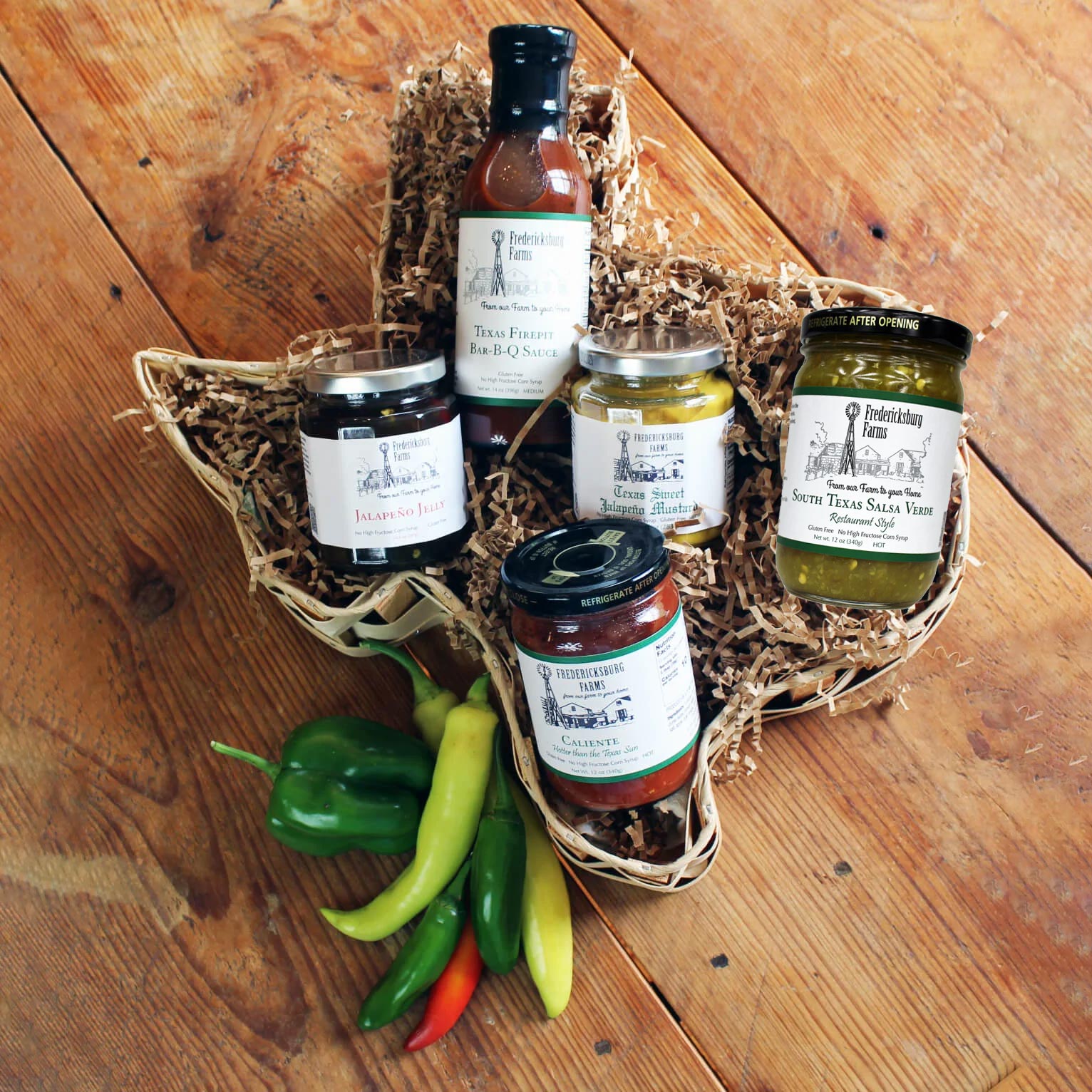 Texas Tastebuds Basket - Fredericksburg Farms